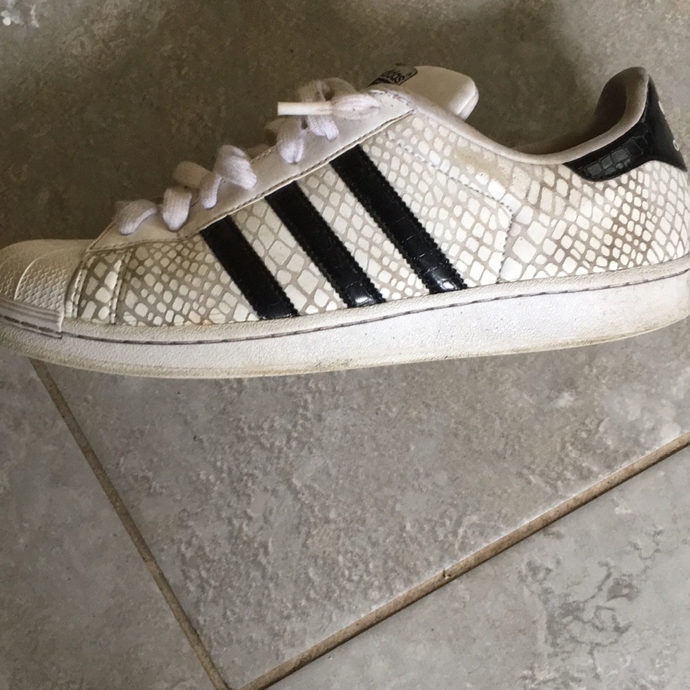 Adidas snakeskin shell toes